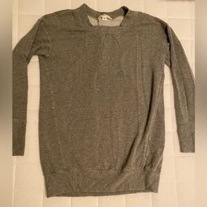 Anthropologie Gray Tunic Top